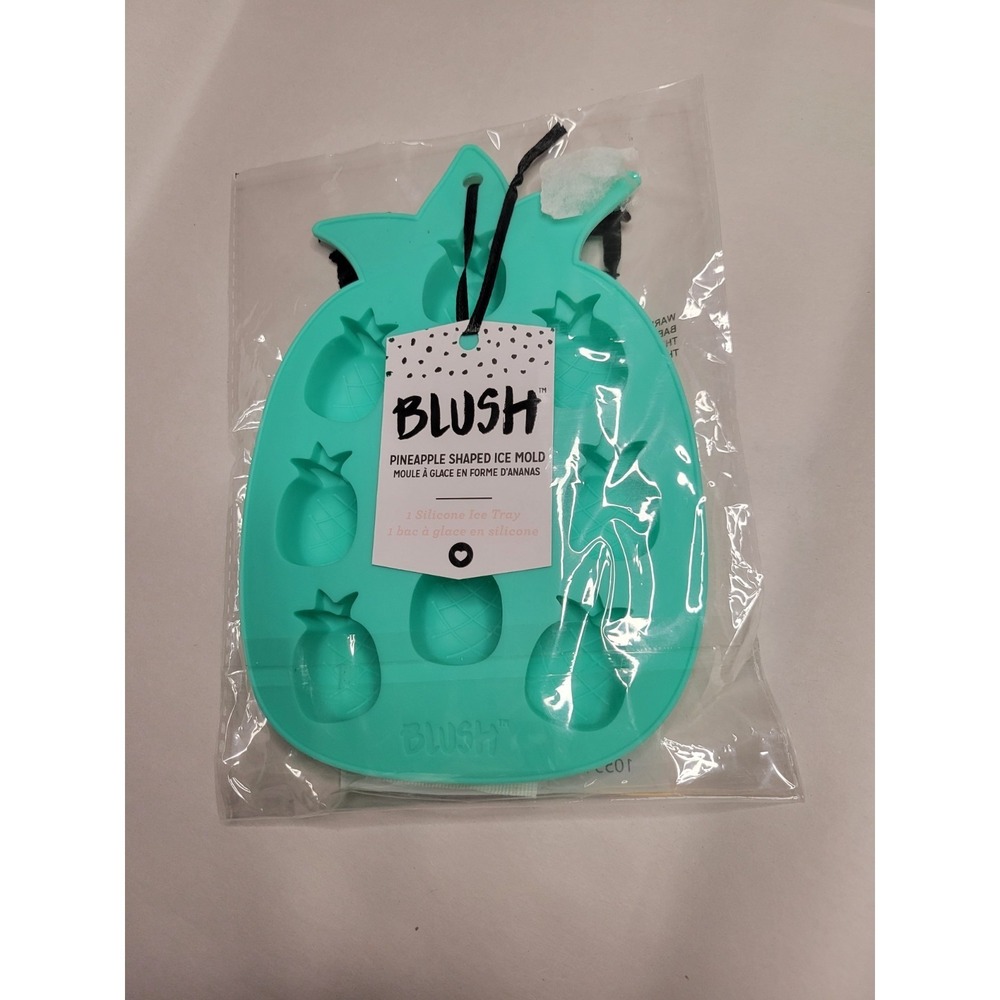 Blush Pineapple Shaped Silicone Ice Mold Tray BPA Free NEW SEALED